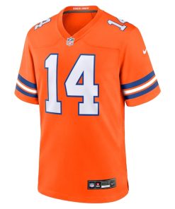 Alternative view of Courtland Sutton Denver Broncos Nike Mile High Collection 1977 Throwback Player Game Jersey - Orange