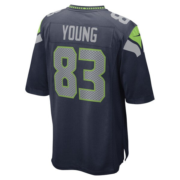 Dareke Young Seattle Seahawks Nike Game Player Jersey - College Navy - Image 3