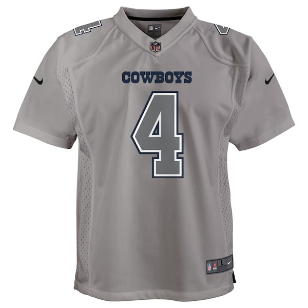 Dak Prescott Dallas Cowboys Nike Youth Atmosphere Game Jersey - Gray - Image 2