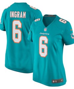 Melvin Ingram Miami Dolphins Nike Women's Home Game Player Jersey - Aqua