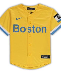 Alternative view of Boston Red Sox Nike Preschool MLB City Connect Replica Team Jersey - Gold