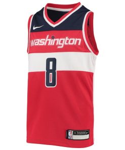 Alternative view of Rui Hachimura Washington Wizards Nike Youth Team Swingman Jersey - Red