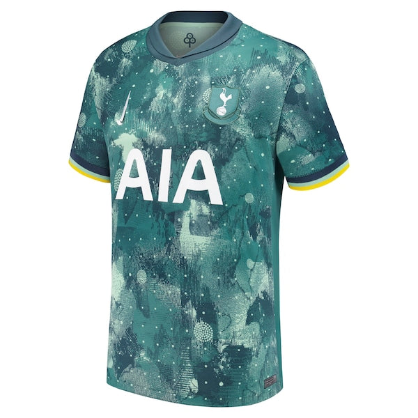 Son Heung-Min Tottenham Hotspur Nike Youth 2024/25 Third Replica Player Jersey - Green/Blue - Image 3