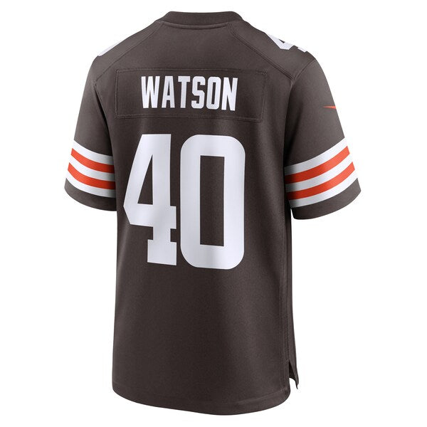 Nathaniel Watson Cleveland Browns Nike Team Game Jersey - Brown - Image 3