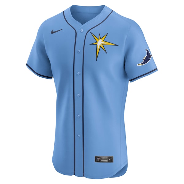 Tampa Bay Rays Nike Alternate Elite Jersey - Light Blue/White - Image 3