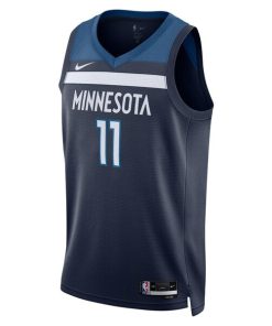 Alternative view of Naz Reid Minnesota Timberwolves Nike Unisex Swingman Jersey - Icon Edition - Navy