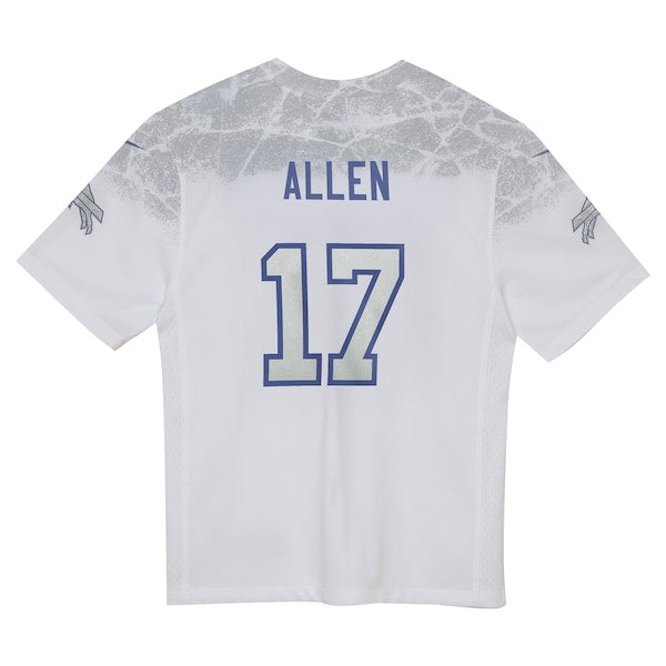 Josh Allen Buffalo Bills Nike Preschool 2025 Rivalries Collection Game Jersey - White - Image 3