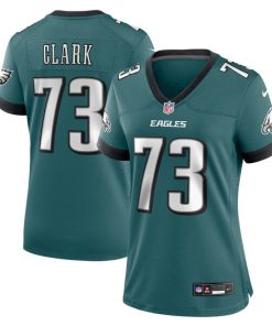 Alternative view of Le'Raven Clark Philadelphia Eagles Nike Women's Team Game Jersey - Midnight Green