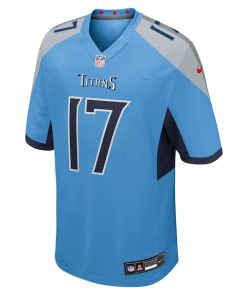 Alternative view of Chimere Dike Tennessee Titans Nike Team Game Jersey -  Light Blue