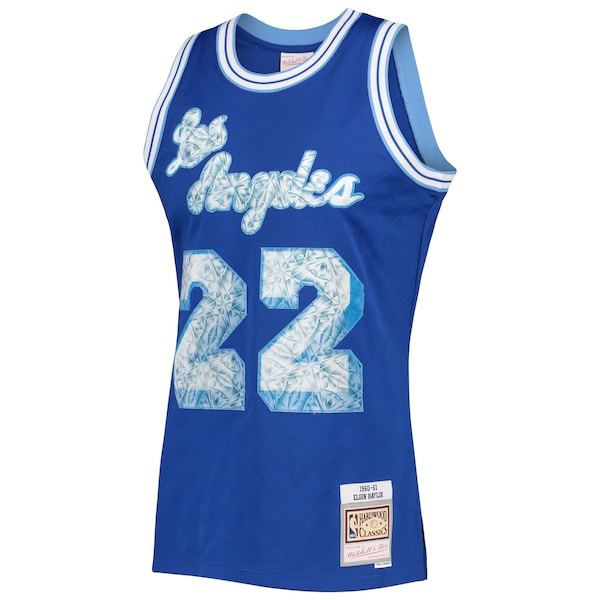 Elgin Baylor Los Angeles Lakers 1996/97 Hardwood Classics NBA 75th Anniversary Diamond Swingman Jersey - Royal - Image 2