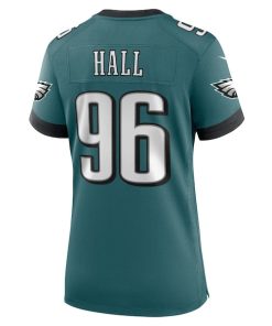Alternative view of Gabe Hall Philadelphia Eagles Nike Women's Team Game Jersey - Midnight Green