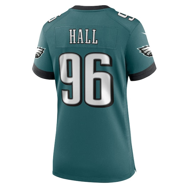 Gabe Hall Philadelphia Eagles Nike Women's Team Game Jersey - Midnight Green - Image 2