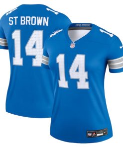 Amon-Ra St. Brown Detroit Lions Nike Women's Legend Jersey - Blue
