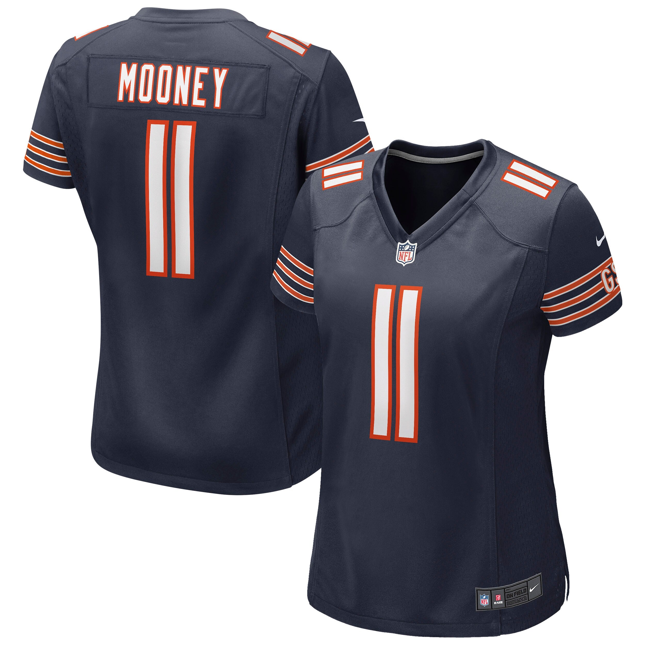 Darnell Mooney Chicago Bears Nike Women's Alternate Game Player Jersey - Orange/Navy - Image 5