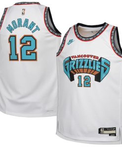 Ja Morant Memphis Grizzlies Nike Youth 2024/25 Swingman Jersey - White - Classic Edition