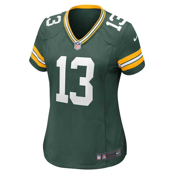 Dontayvion Wicks Green Bay Packers Nike Women's Game Jersey - Green - Image 2