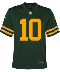 Alternative view of Jordan Love Green Bay Packers Nike Youth Alternate Game Jersey - Green