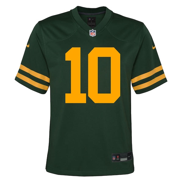 Jordan Love Green Bay Packers Nike Youth Alternate Game Jersey - Green - Image 2