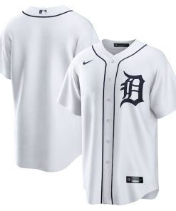 Detroit Tigers Nike Home Blank Replica Jersey - White
