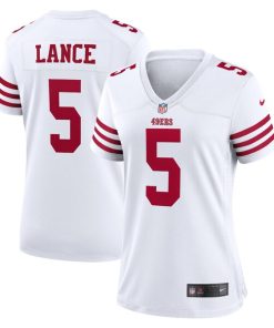 Trey Lance San Francisco 49ers Nike Women's Player Jersey - White/Scarlet