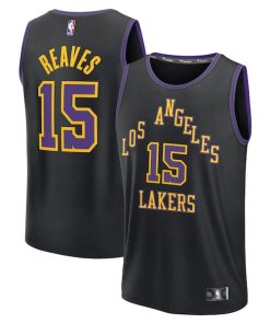 Austin Reaves Los Angeles Lakers  2025/26 City Edition Fast Break Jersey - Black