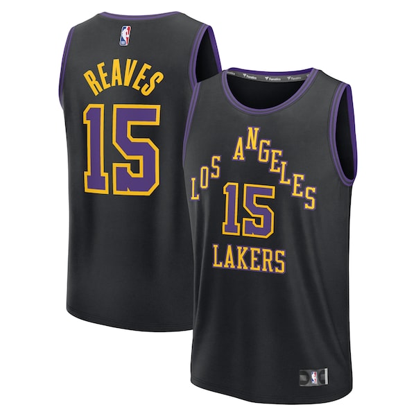 Austin Reaves Los Angeles Lakers 2025/26 City Edition Fast Break Jersey - Black