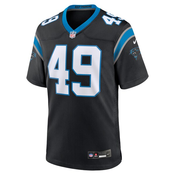 Jon Rhattigan Carolina Panthers Nike Game Jersey - Black - Image 2