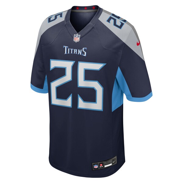Xavier Woods Tennessee Titans Nike Team Game Jersey - Navy - Image 2