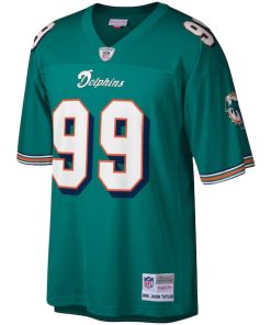 Alternative view of Jason Taylor Miami Dolphins Legacy Replica Jersey - Aqua