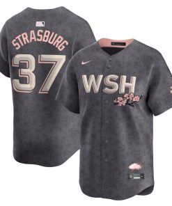 Stephen Strasburg Washington Nationals Nike City Connect Limited Player Jersey - Charcoal