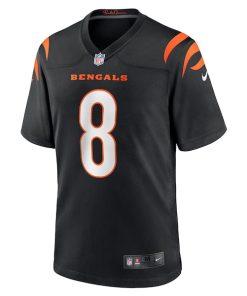 Alternative view of Ryan Rehkow Cincinnati Bengals Nike  Game Jersey -  Black