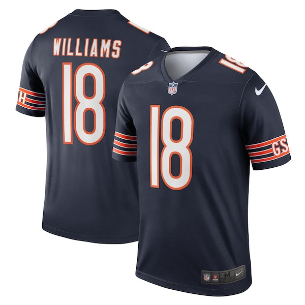 Caleb Williams Chicago Bears Nike Team Legend Player Performance Top - Navy/Orange - Image 2