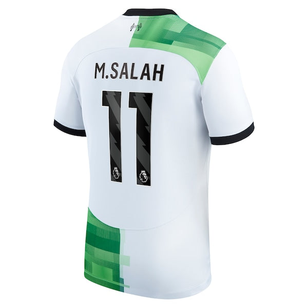 Mohamed Salah Liverpool Nike 2023/24 Away Replica Player Jersey - White/Red - Image 4