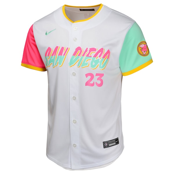 Fernando Tatis Jr. San Diego Padres Nike Youth City Connect Limited Player Jersey - White - Image 2
