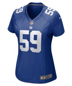 Alternative view of Casey Kreiter New York Giants Nike Women's Team Game Jersey - Royal