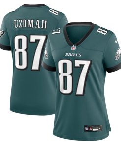 C.J. Uzomah Philadelphia Eagles Nike Women's Team Game Jersey - Midnight Green