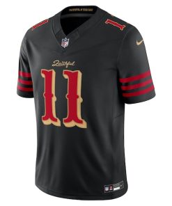Alternative view of Brandon Aiyuk San Francisco 49ers Nike 2025 Rivalries Collection Limited Jersey - Black