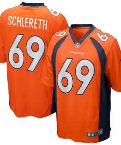 Mark Schlereth Denver Broncos Nike Game Retired Player Jersey - Orange