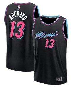 Bam Adebayo Miami Heat  Youth 2025/26 City Edition Fast Break Jersey - Black