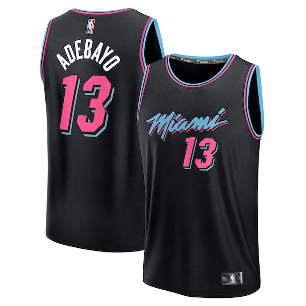 Bam Adebayo Miami Heat 2025/26 City Edition Fast Break Jersey - Black