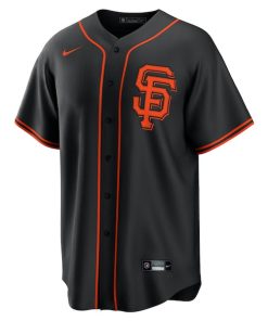 Alternative view of Mike Yastrzemski San Francisco Giants Nike Alternate Replica Player Name Jersey - Black