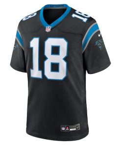 Alternative view of Jalen Coker Carolina Panthers Nike Team Game Jersey -  Black