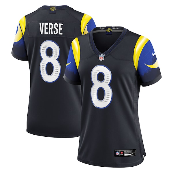 Jared Verse Los Angeles Rams Nike Women's 2025 Rivalries Collection Game Jersey - Midnight Blue