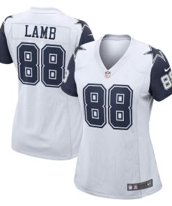 CeeDee Lamb Dallas Cowboys Nike Women's 2nd Alternate Game Jersey - White/Navy