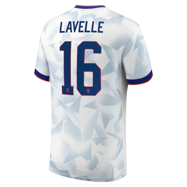 Rose Lavelle USMNT Nike Youth 2025 Home Replica Player Jersey - White - Image 3