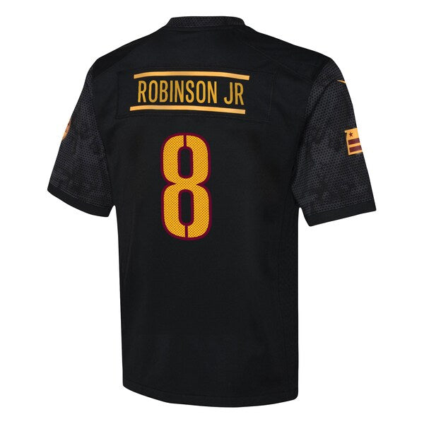 Brian Robinson Jr. Washington Commanders Nike Youth Game Jersey - Black - Image 3