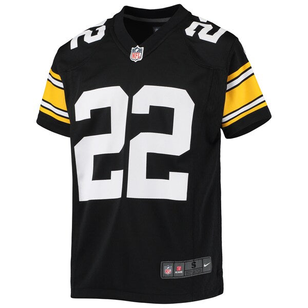 Najee Harris Pittsburgh Steelers Nike Youth Game Jersey - Black/White - Image 3