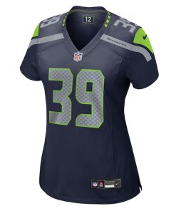 Alternative view of Ty Okada Seattle Seahawks Nike Women's Team Game Jersey -  College Navy