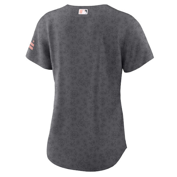 Washington Nationals Nike Women's City Connect Replica Team Jersey - Gray - Image 4