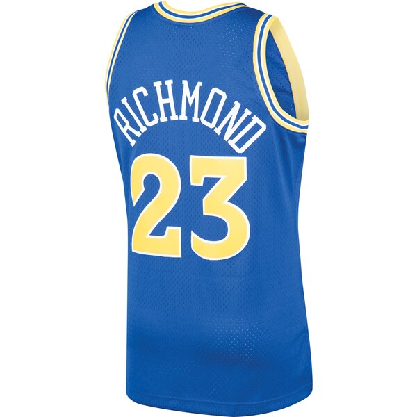 Mitch Richmond Golden State Warriors 1990/91 Hardwood Classics Swingman Jersey - Royal - Image 3